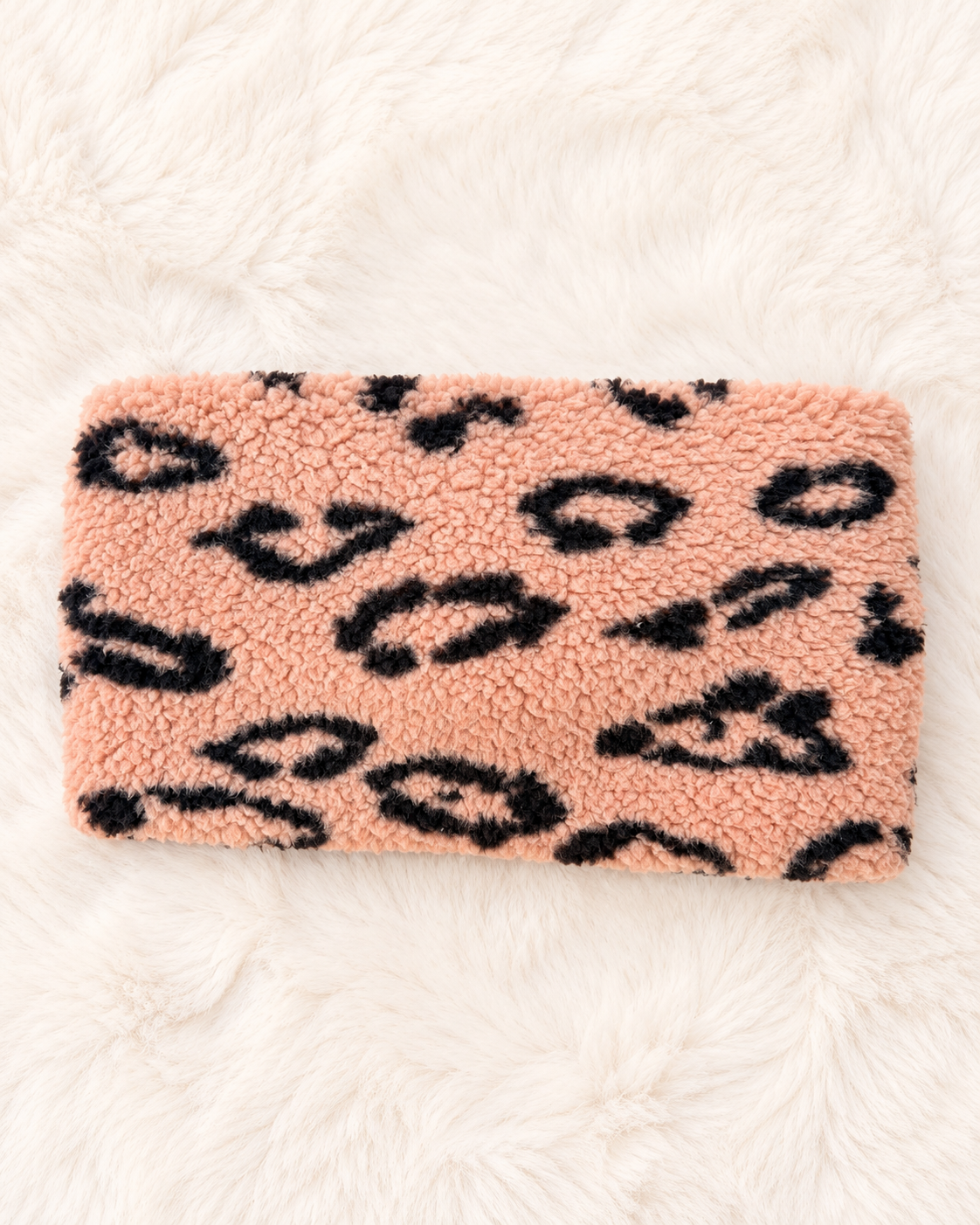 Teddy-Twist-Stirnband mit Leopardenmuster