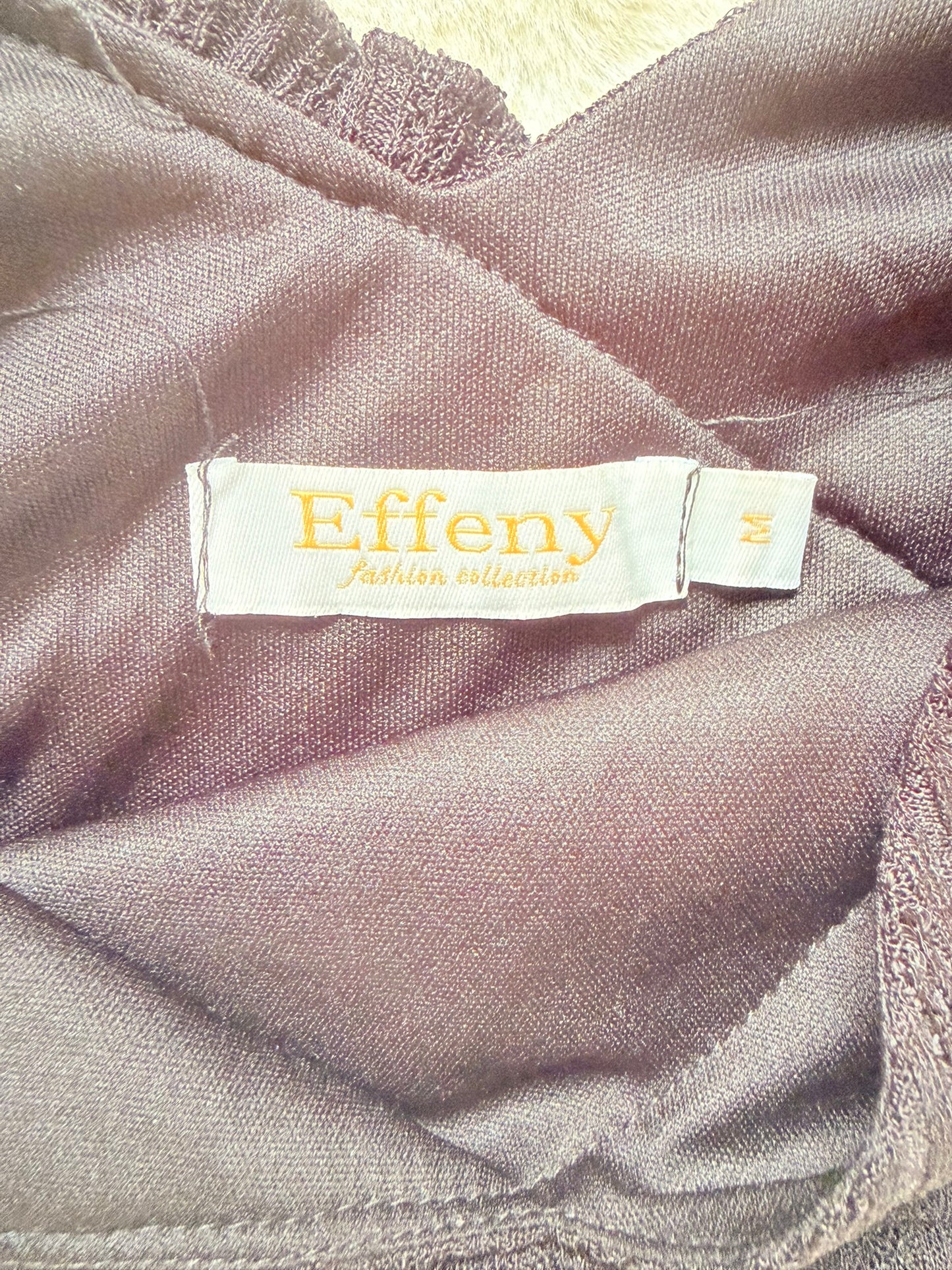 Effeny One-Shoulder Crop Top Schwarz mit Volant l Gr. M