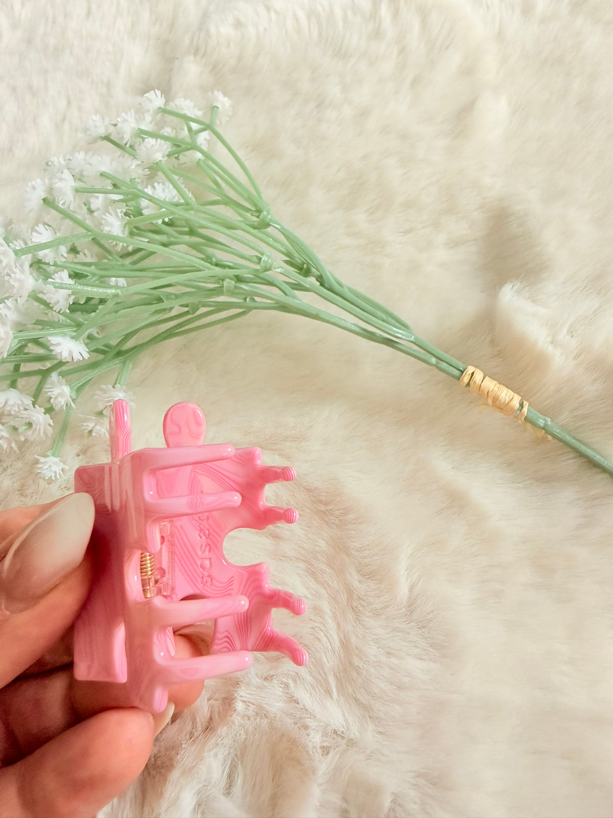 Haarklammer "Puzzle Pink" - Rosa