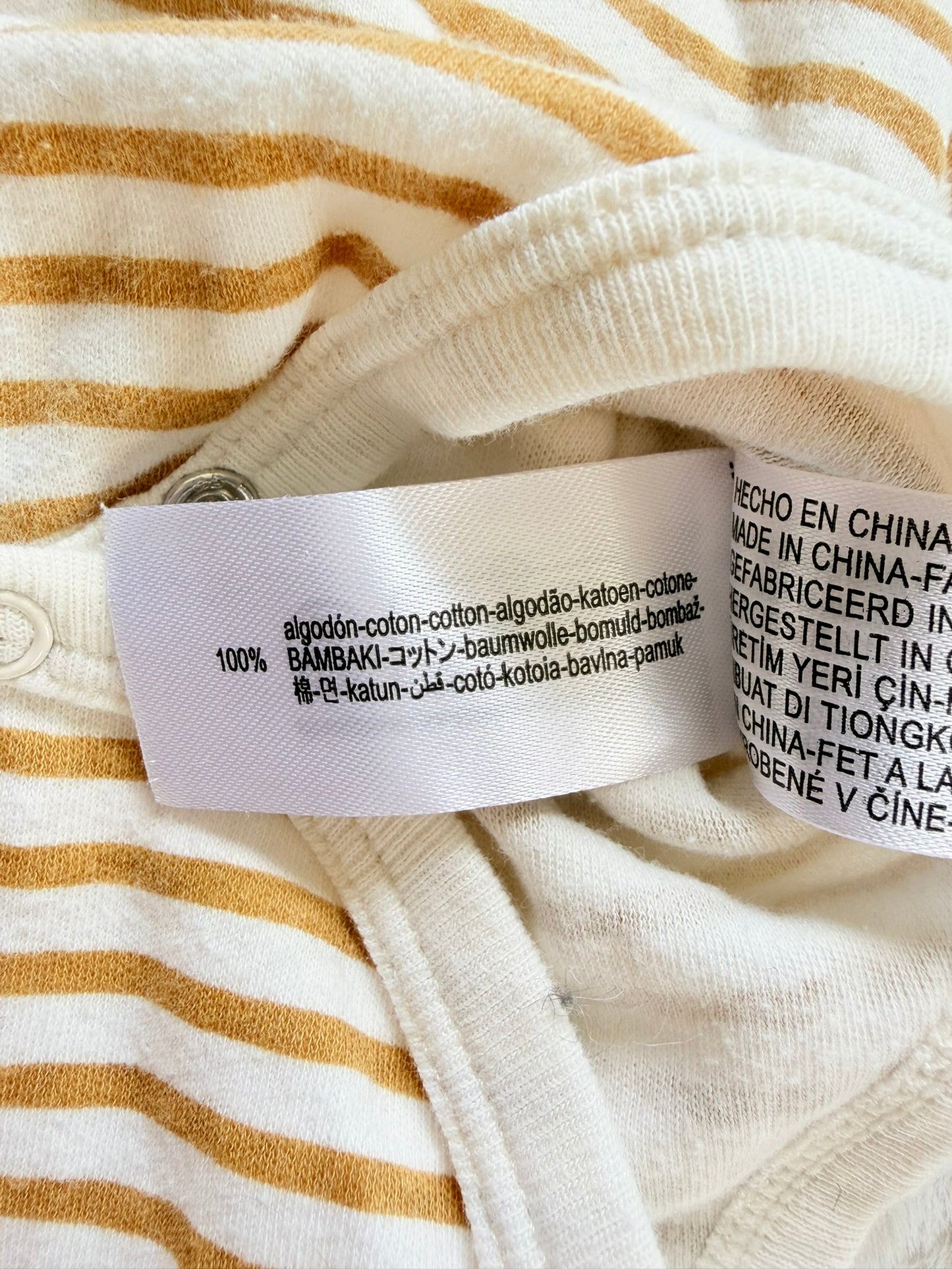 Zara Baby Langarmbody gestreift l Gr. 74