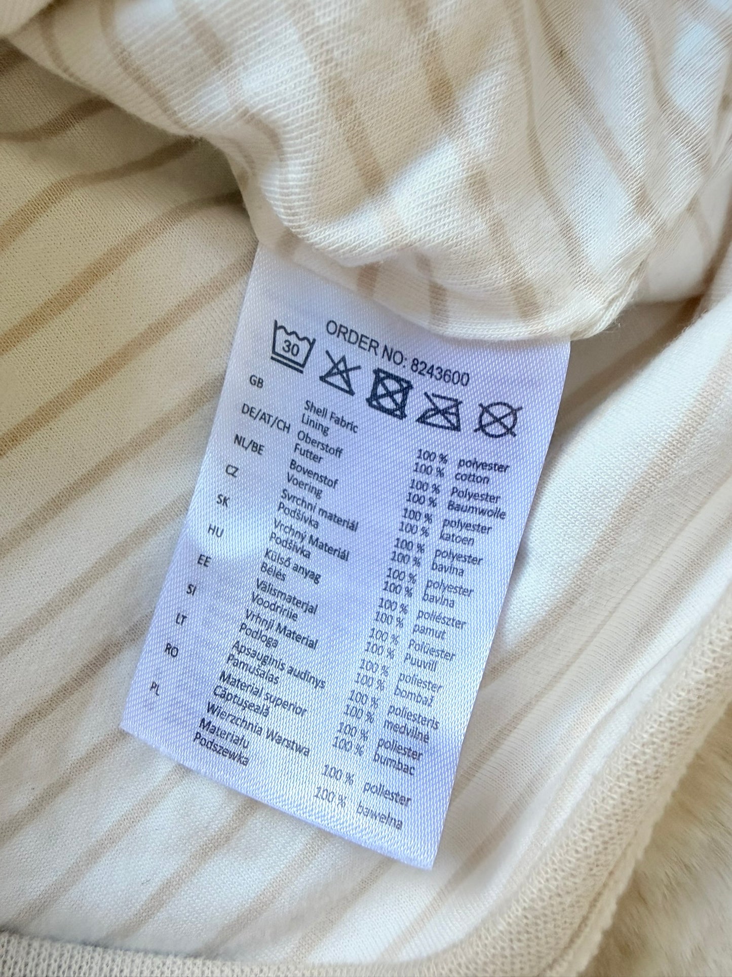 Dopodopo Baby Fleecejacke mit Kapuze und Bärenohren I Gr. 74