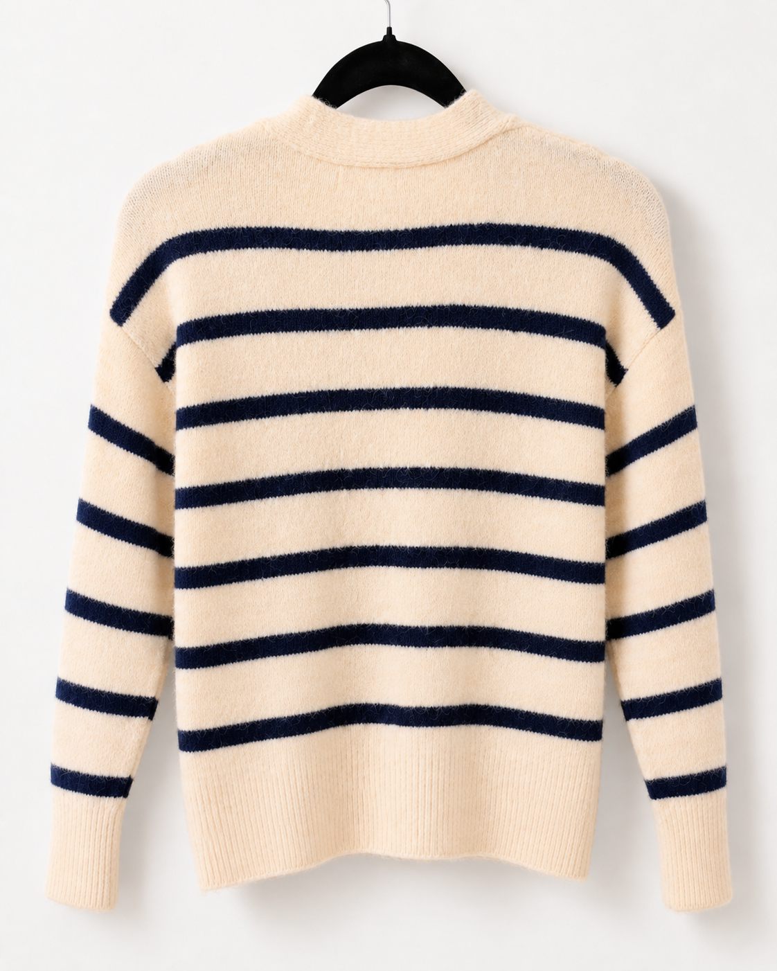 Wickelpullover Marina - Creme/Marine