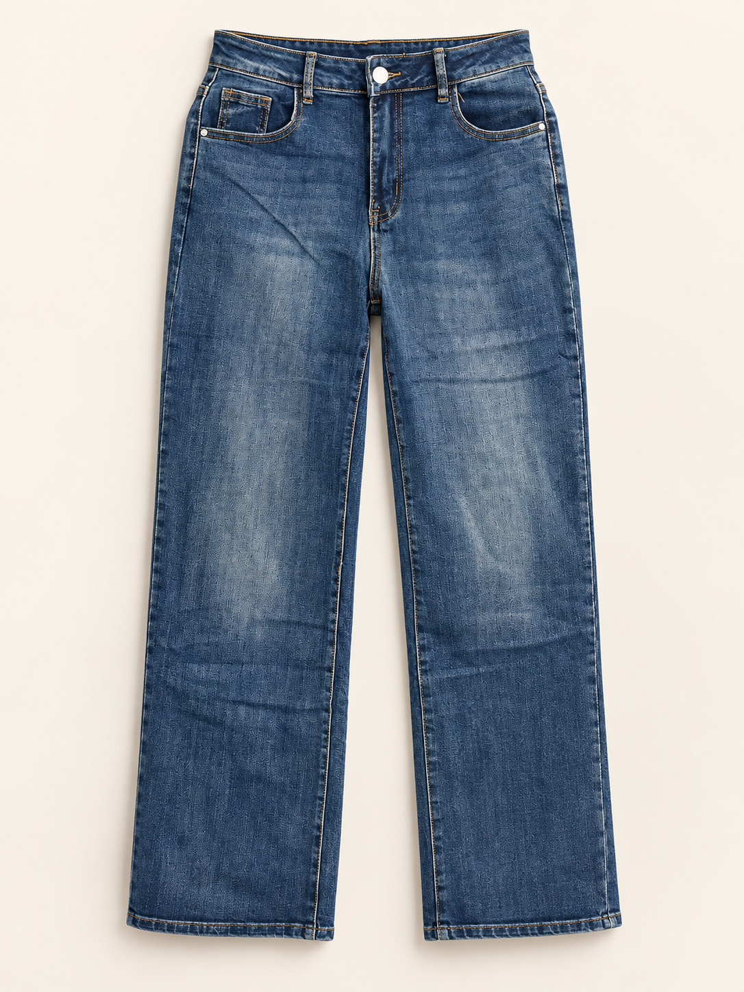 Wide-Leg-Jeans "Blue Flow"