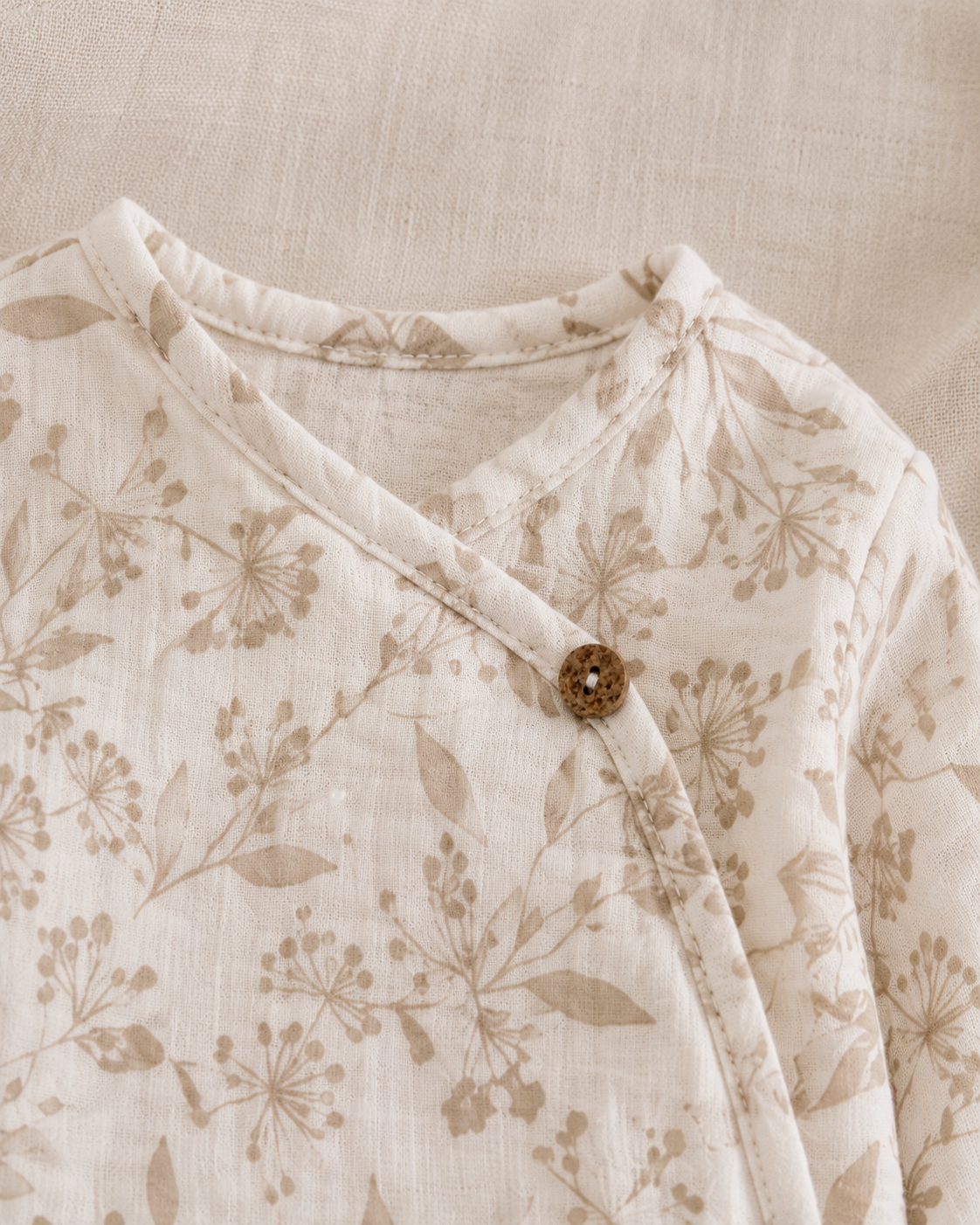 Florina Baby-Set aus 100% Musselin-Baumwolle - Blumenprint