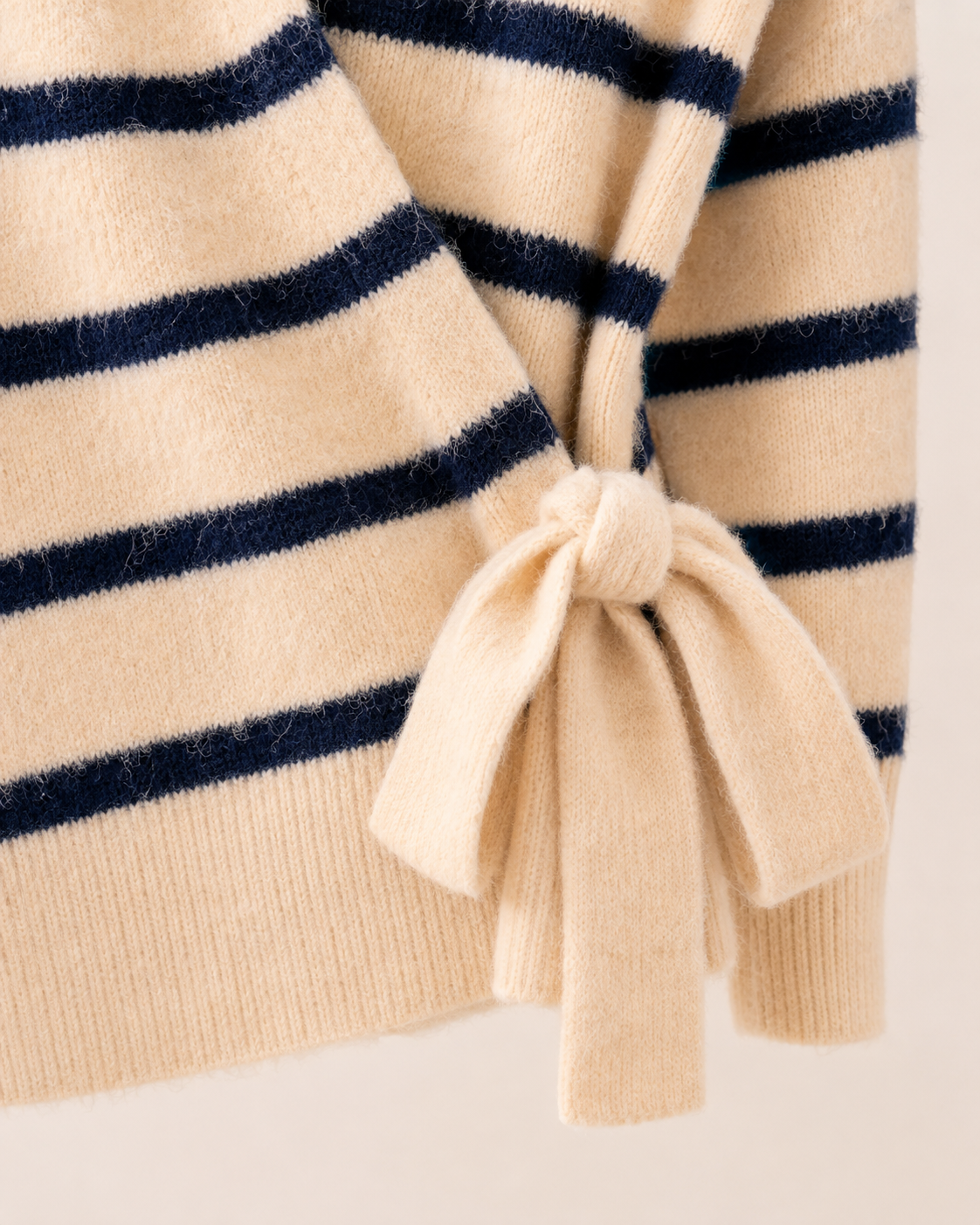 Wickelpullover Marina - Creme/Marine