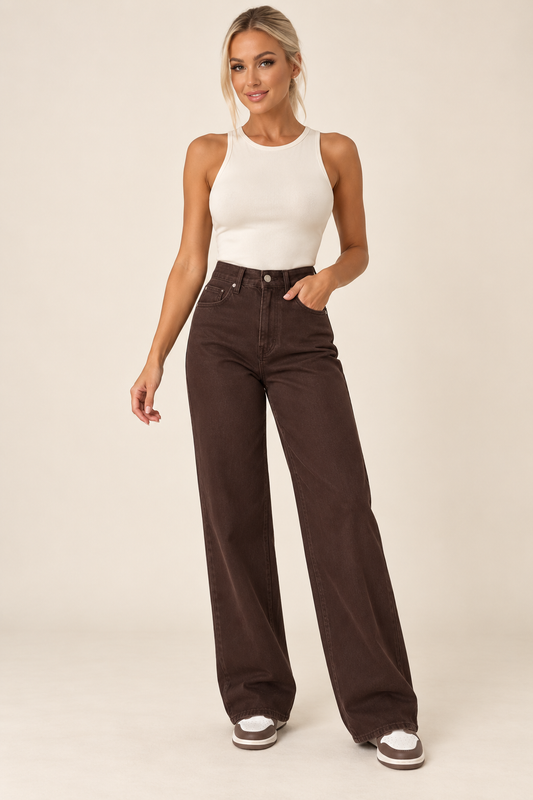 High-Waist Wide-Leg Jeans Mila