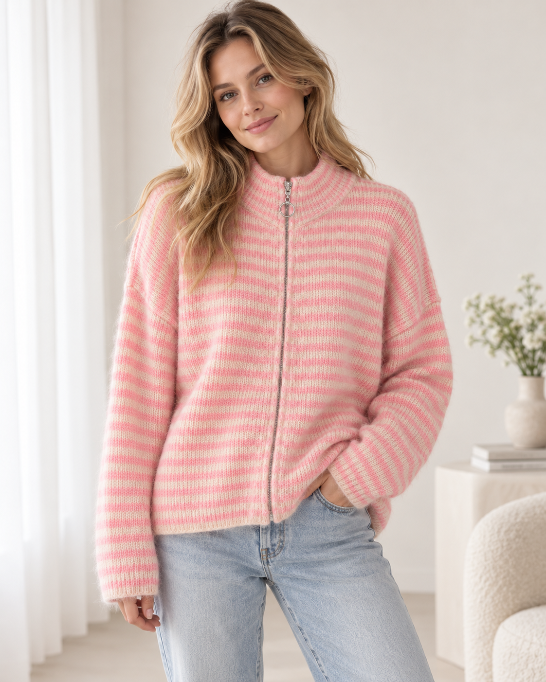Strickjacke Rosalie gestreift