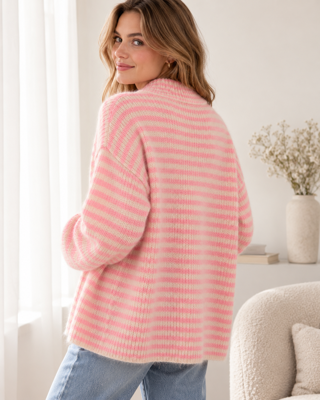 Strickjacke Rosalie gestreift