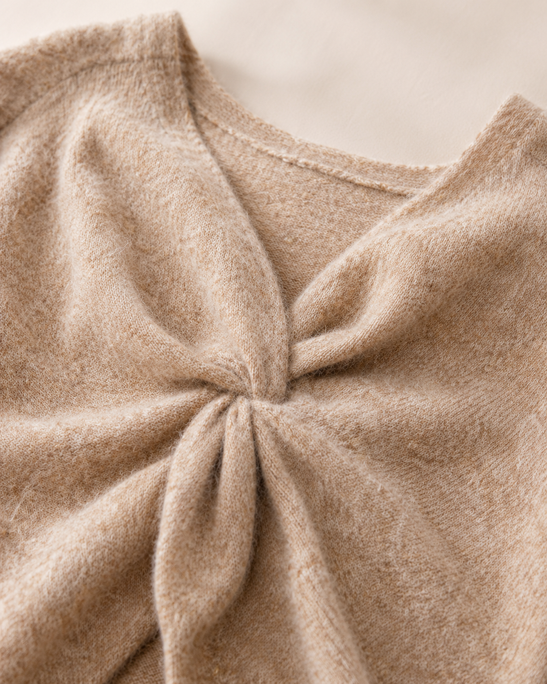 Strickpullover Soft Twist in Taupe