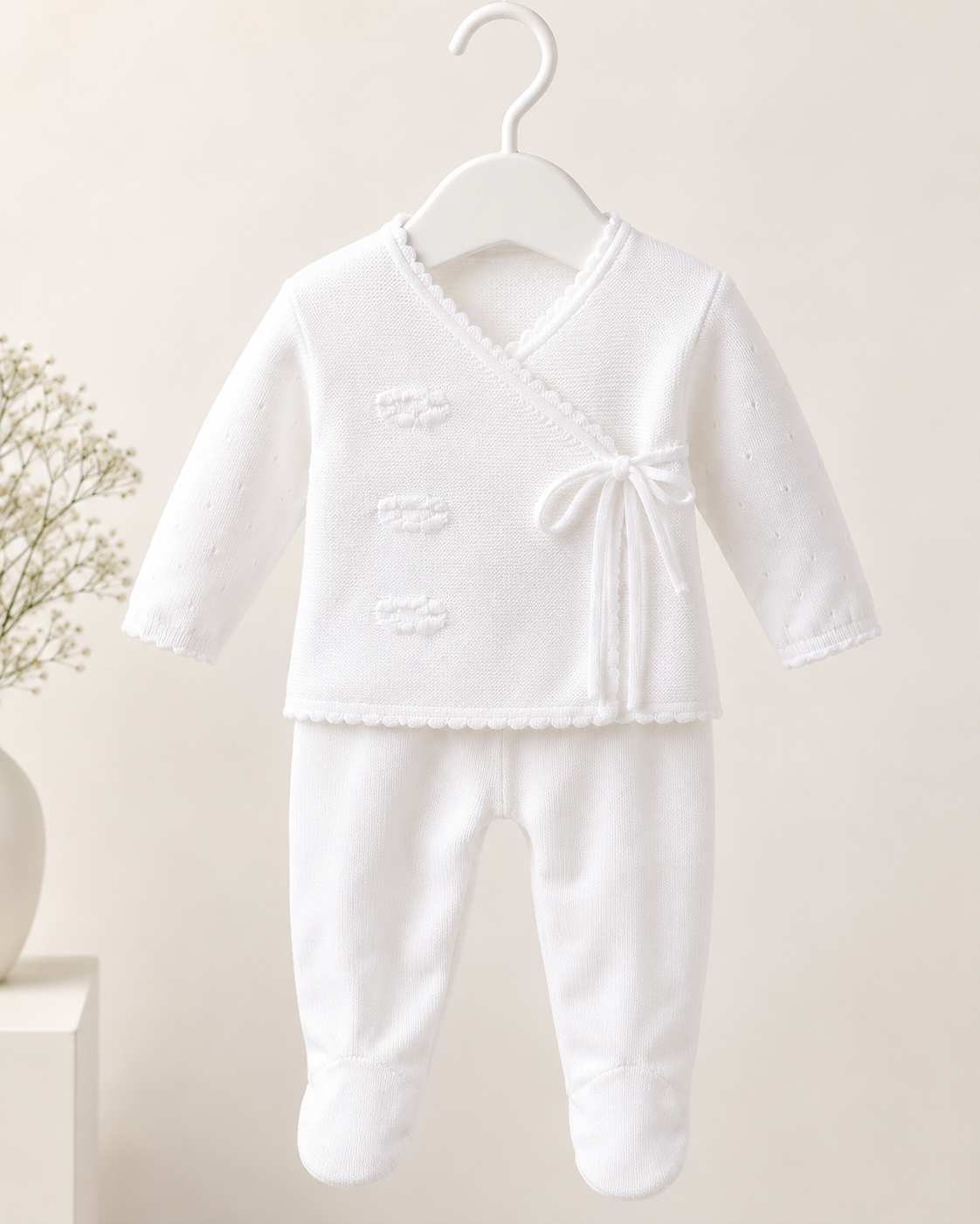 Baby Strickset "Little Cloud" in Weiß