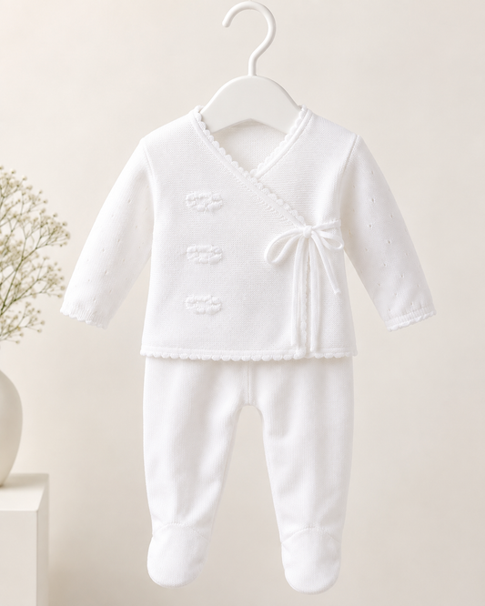 Baby Strickset "Little Cloud" in Weiß