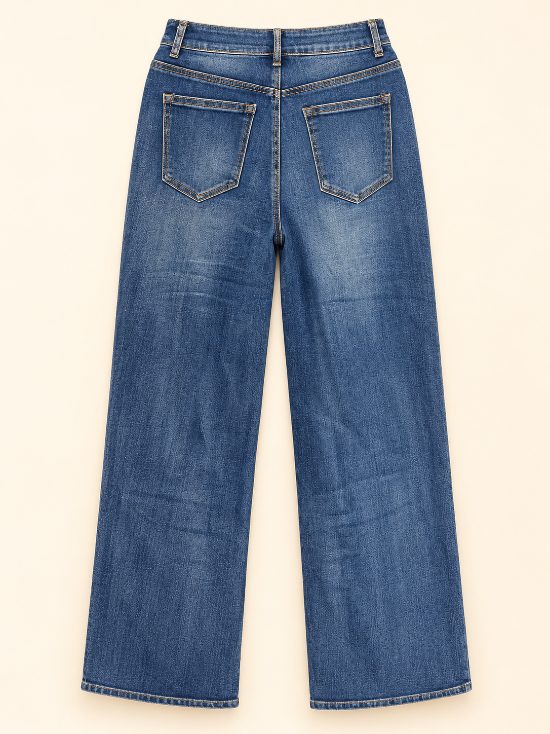 Wide-Leg-Jeans "Blue Flow"