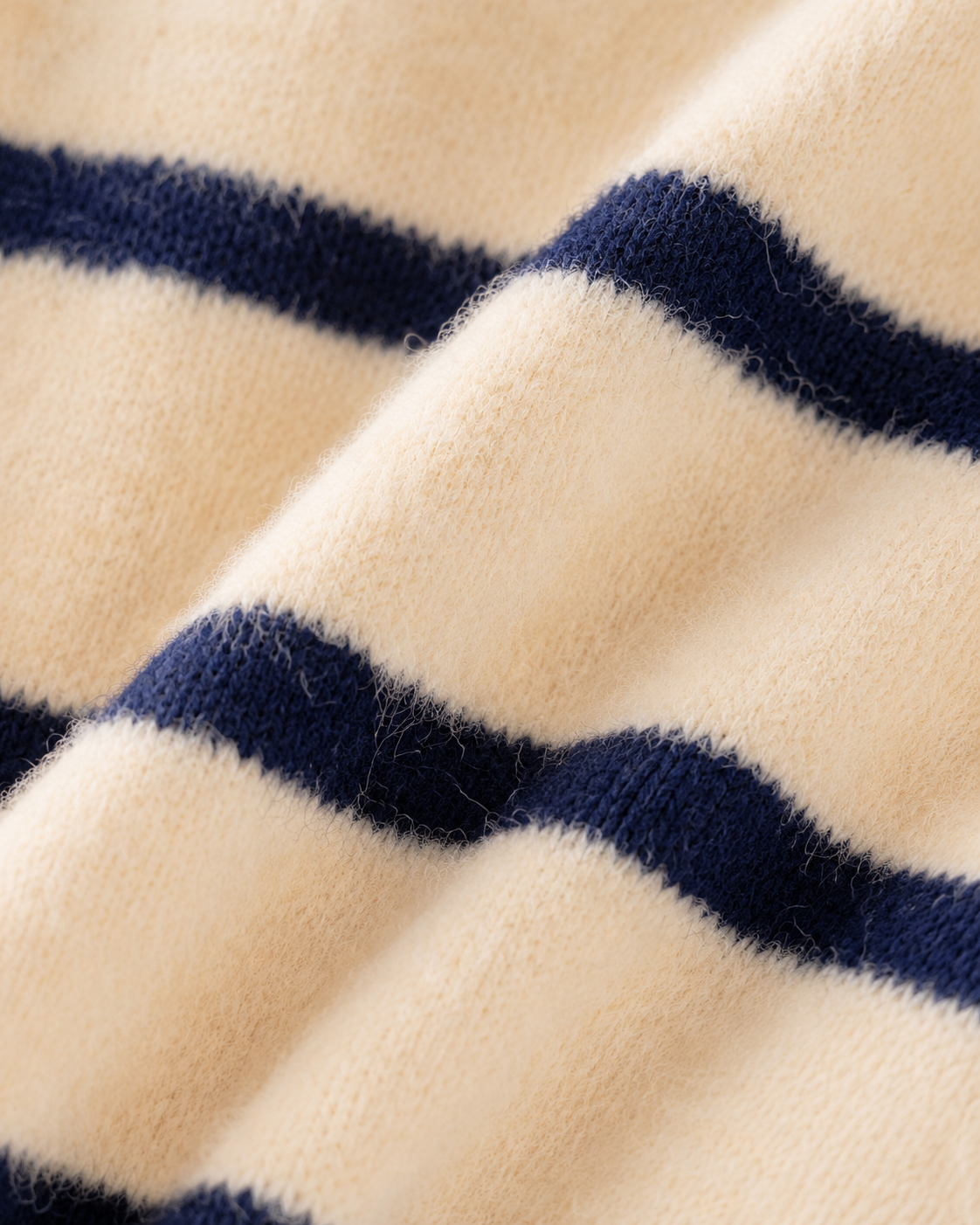 Wickelpullover Marina - Creme/Marine