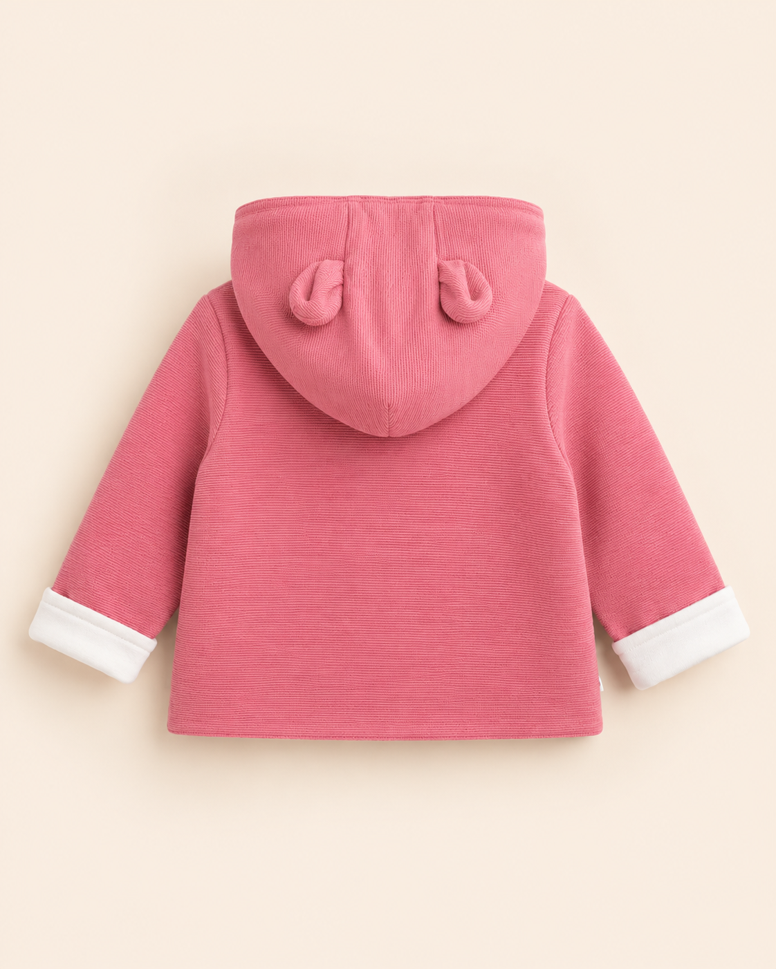 Baby Rib-Strick Jacke Mila in Rosenholz