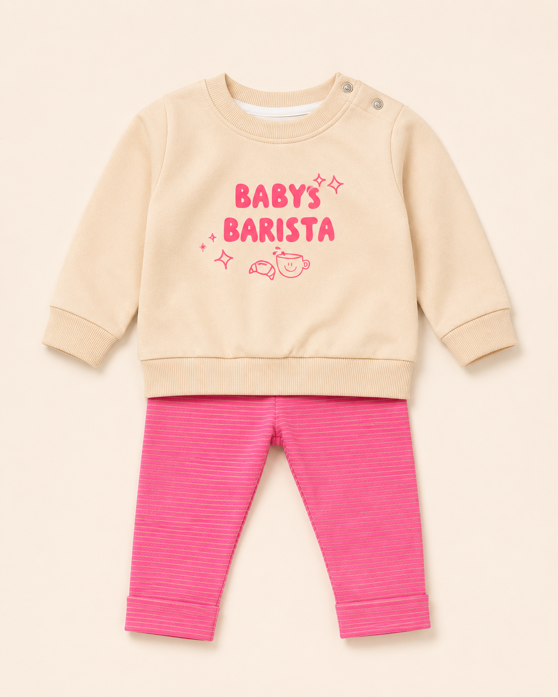 2-teiliges Baby-Set "Babys Barista"