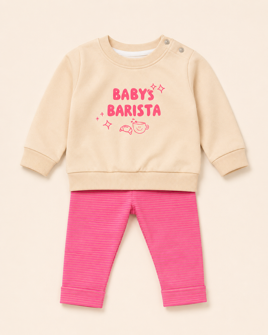 2-teiliges Baby-Set "Babys Barista"
