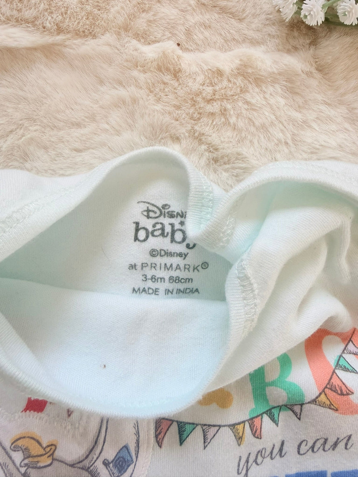 Disney Baby Dumbo Kurzarmbody I Gr. 68