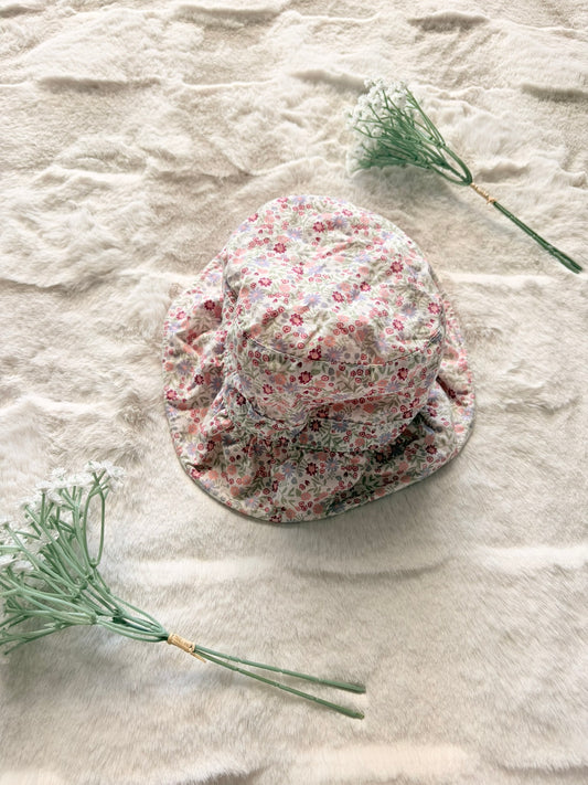 PUSBLUS Baby Sonnenhut mit Blumenmuster I Gr. 48/49