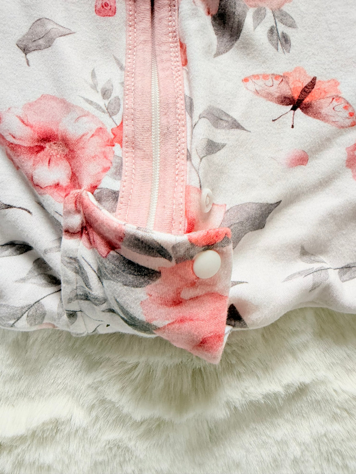 Mosebears Babyschlafsack mit Blumenmuster l Gr. XL 18-24 Monate