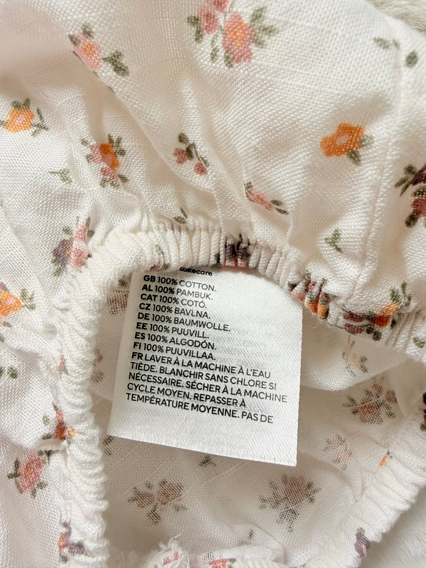 H&M Baby Romper mit Blumenmuster I Gr. 80