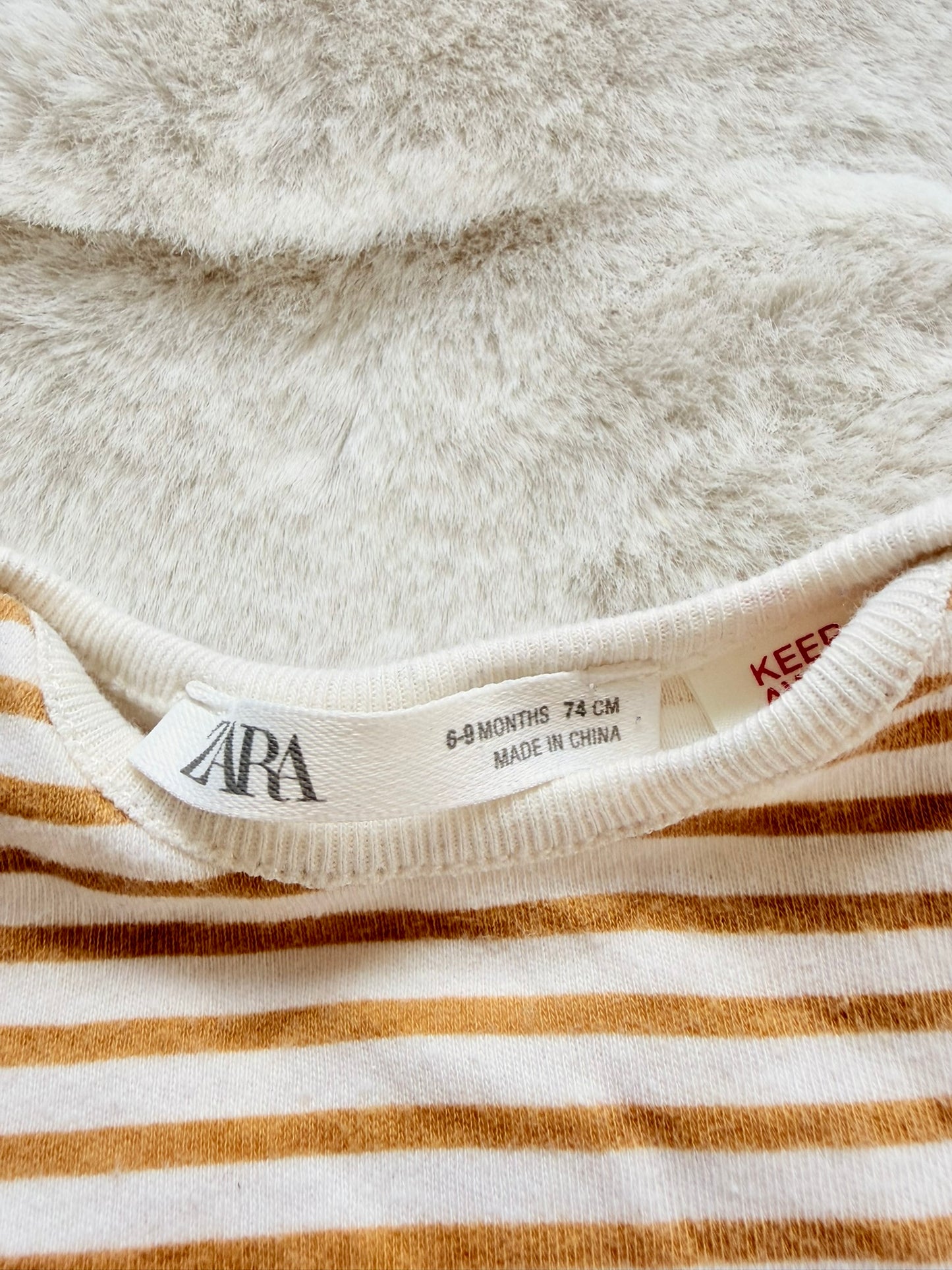 Zara Baby Langarmbody gestreift l Gr. 74