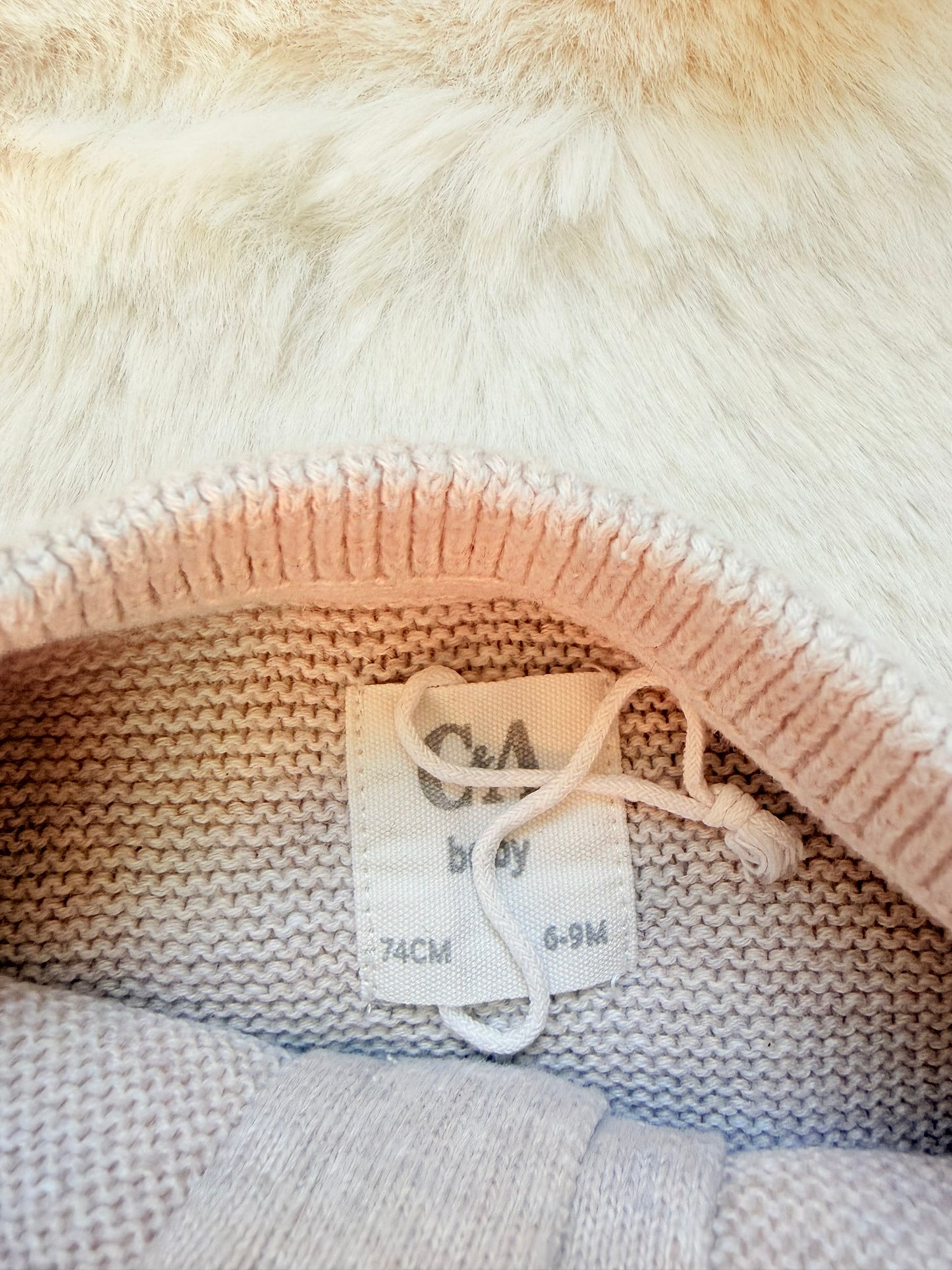 C&A Baby Strickjacke mit Reißverschluss I Gr. 74
