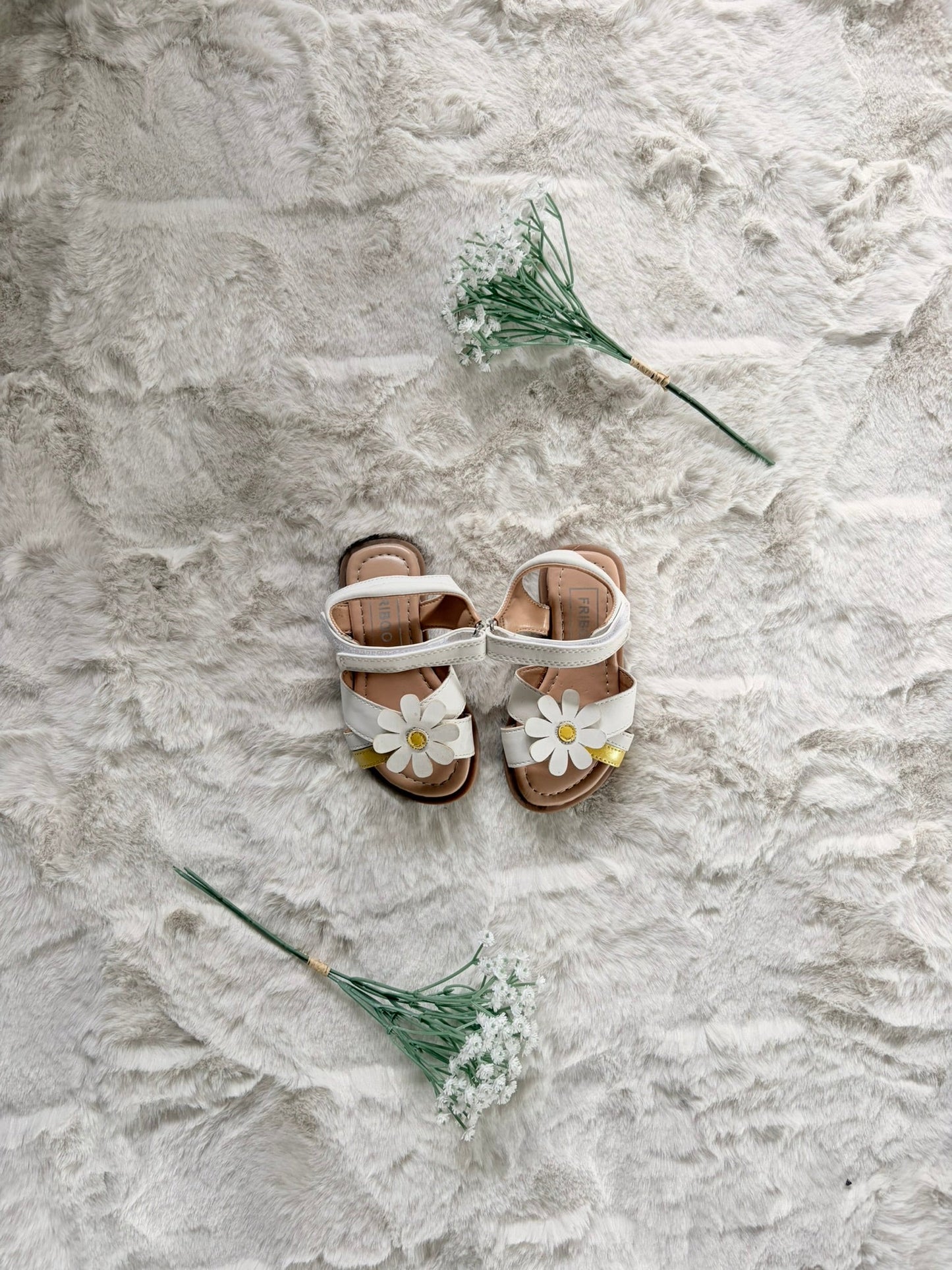 FRIBOO Baby Sandalen mit Blumen l Gr. 23