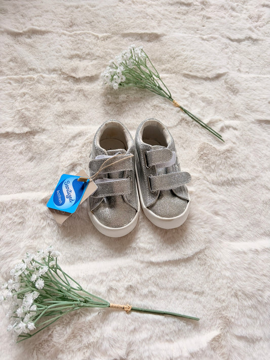 MANGO l Baby Glitzer-Sneaker mit Klettverschluss I Gr. 21