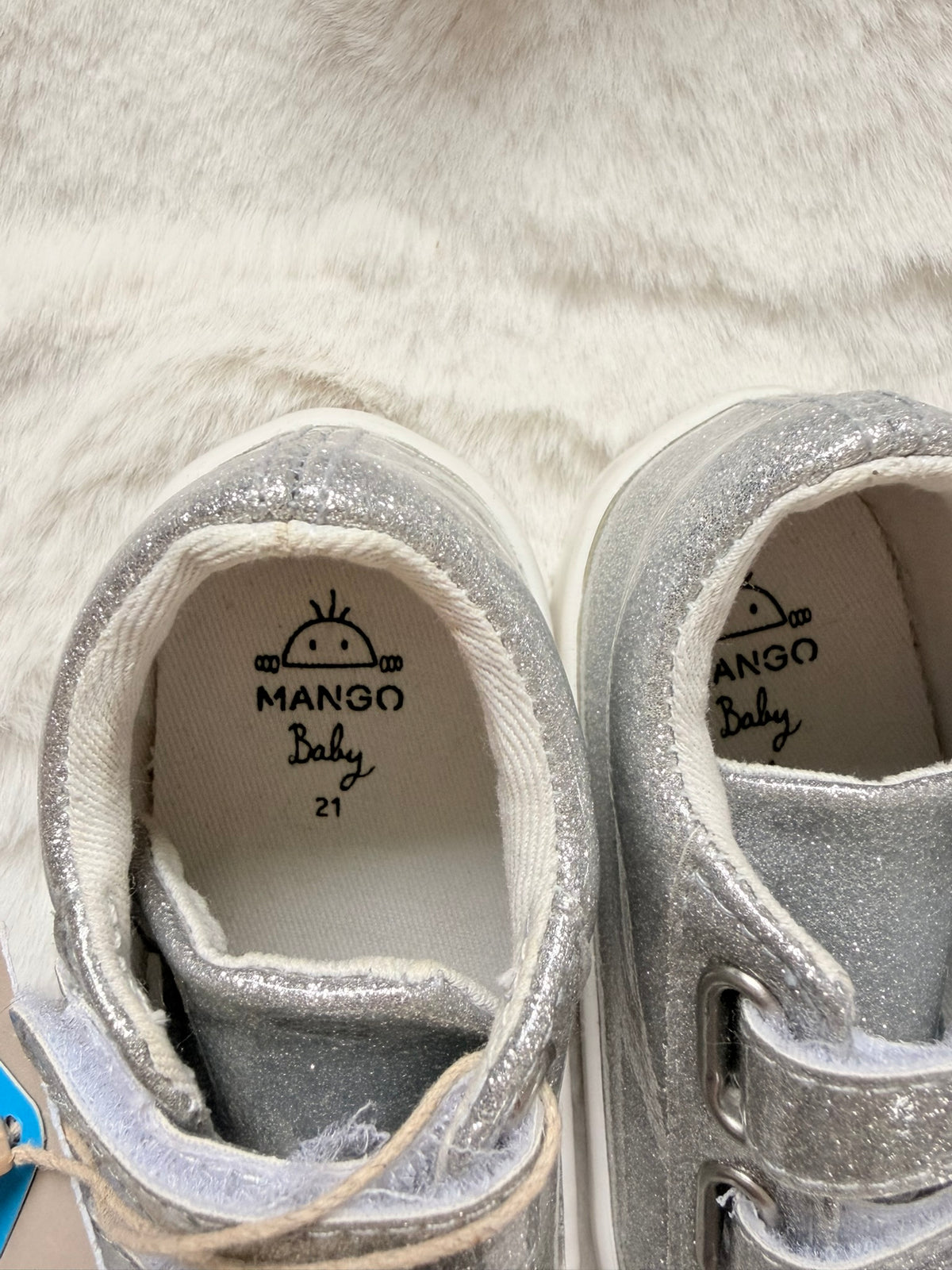 MANGO l Baby Glitzer-Sneaker mit Klettverschluss I Gr. 21