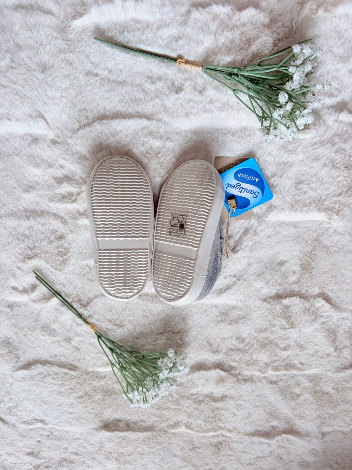 MANGO l Baby Glitzer-Sneaker mit Klettverschluss I Gr. 21